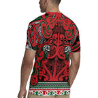 Aotearoa Iwi Tuhoe Rugby Jersey Maori Wharenui House Tribal Pattern