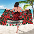 Aotearoa Iwi Tuhoe Sarong Maori Wharenui House Tribal Pattern