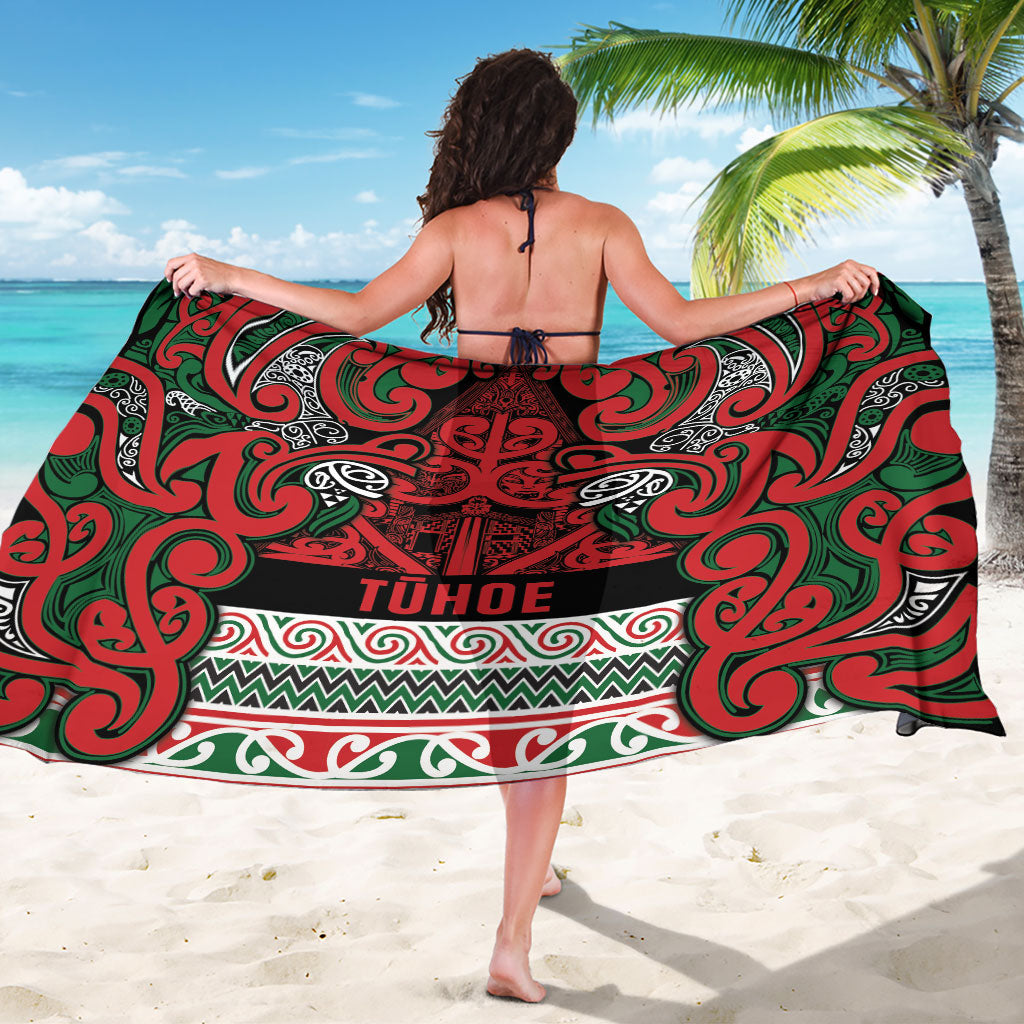 Aotearoa Iwi Tuhoe Sarong Maori Wharenui House Tribal Pattern