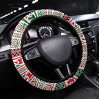 Aotearoa Iwi Tuhoe Steering Wheel Cover Maori Wharenui House Tribal Pattern