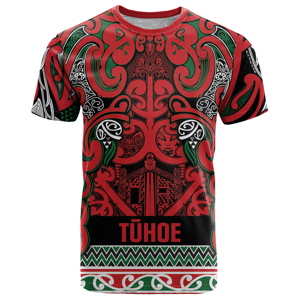 Aotearoa Iwi Tuhoe T Shirt Maori Wharenui House Tribal Pattern