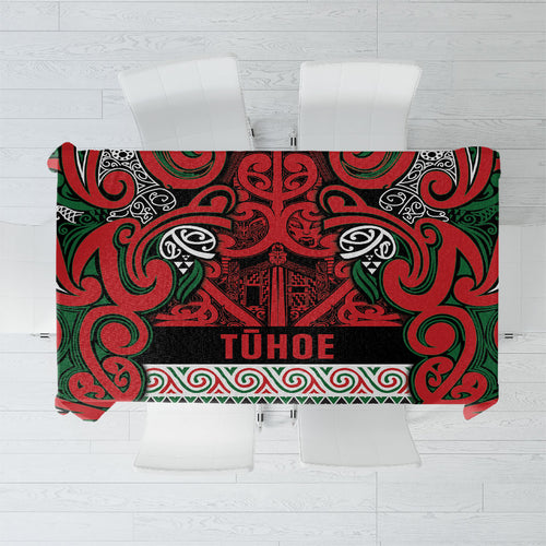 Aotearoa Iwi Tuhoe Tablecloth Maori Wharenui House Tribal Pattern