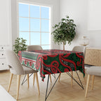 Aotearoa Iwi Tuhoe Tablecloth Maori Wharenui House Tribal Pattern