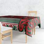 Aotearoa Iwi Tuhoe Tablecloth Maori Wharenui House Tribal Pattern