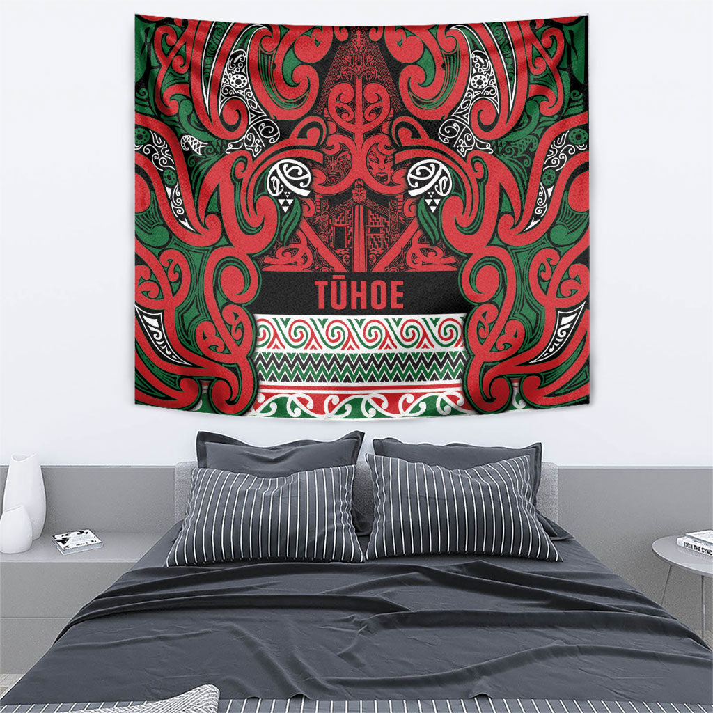 Aotearoa Iwi Tuhoe Tapestry Maori Wharenui House Tribal Pattern