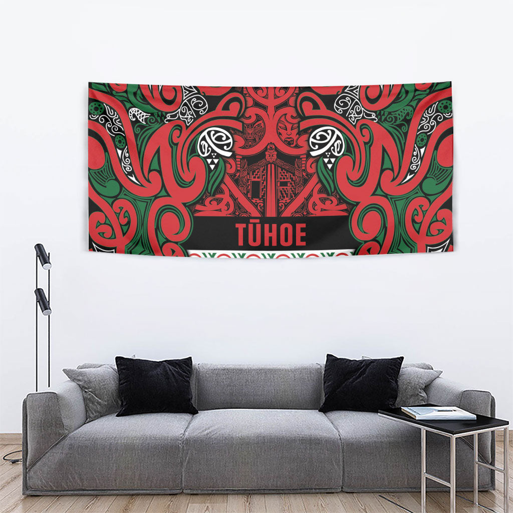 Aotearoa Iwi Tuhoe Tapestry Maori Wharenui House Tribal Pattern