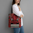 Aotearoa Iwi Tuhoe Tote Bag Maori Wharenui House Tribal Pattern