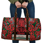 Aotearoa Iwi Tuhoe Travel Bag Maori Wharenui House Tribal Pattern