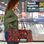 Aotearoa Iwi Tuhoe Travel Bag Maori Wharenui House Tribal Pattern