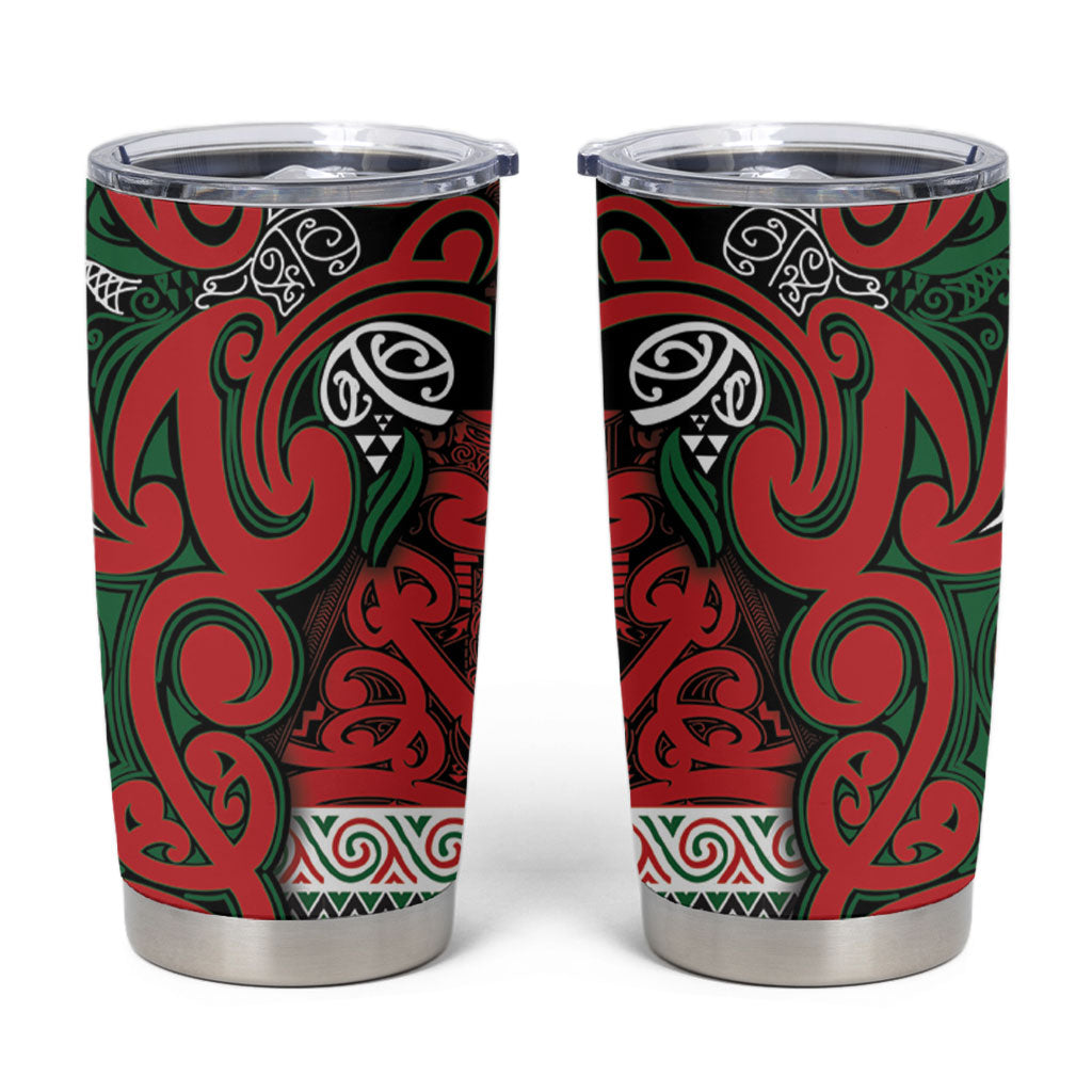 Aotearoa Iwi Tuhoe Tumbler Cup Maori Wharenui House Tribal Pattern