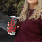 Aotearoa Iwi Tuhoe Tumbler Cup Maori Wharenui House Tribal Pattern