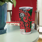 Aotearoa Iwi Tuhoe Tumbler Cup Maori Wharenui House Tribal Pattern