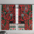 Aotearoa Iwi Tuhoe Window Curtain Maori Wharenui House Tribal Pattern