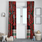 Aotearoa Iwi Tuhoe Window Curtain Maori Wharenui House Tribal Pattern