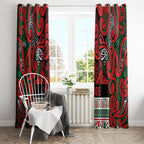 Aotearoa Iwi Tuhoe Window Curtain Maori Wharenui House Tribal Pattern