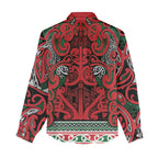 Aotearoa Iwi Tuhoe Women Casual Shirt Maori Wharenui House Tribal Pattern