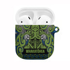 Aotearoa Iwi Whakatohea AirPods Case Maori Wharenui House Tribal Pattern