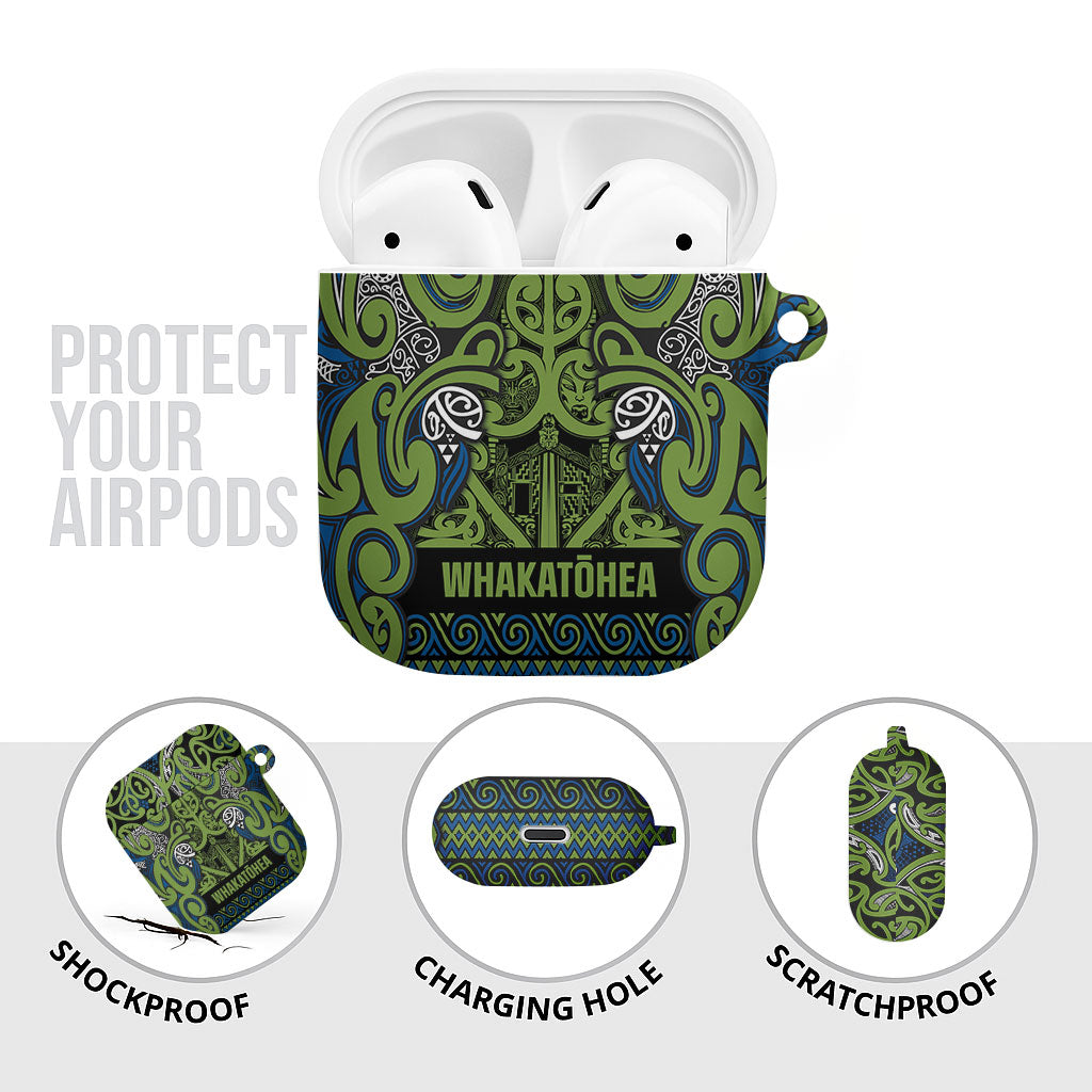 Aotearoa Iwi Whakatohea AirPods Case Maori Wharenui House Tribal Pattern
