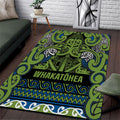Aotearoa Iwi Whakatohea Area Rug Maori Wharenui House Tribal Pattern