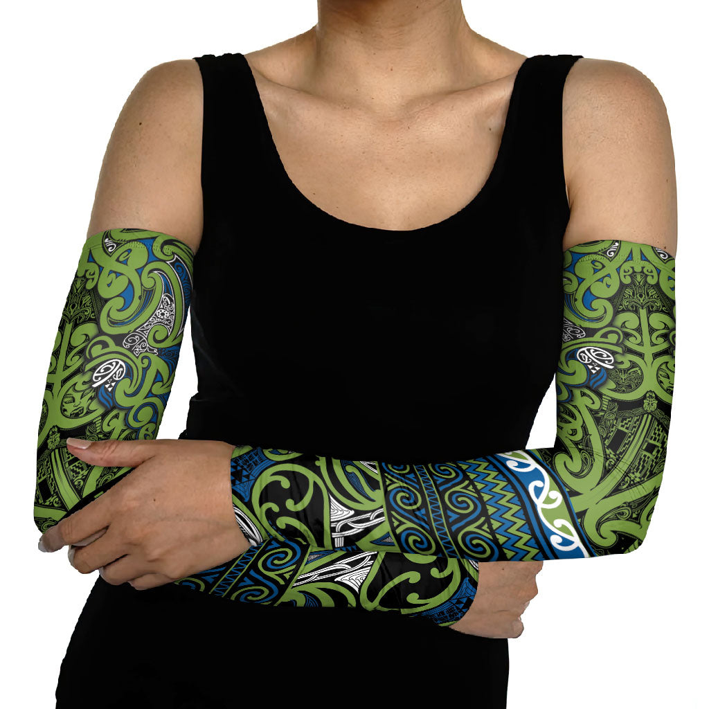 Aotearoa Iwi Whakatohea Arm Sleeves Maori Wharenui House Tribal Pattern