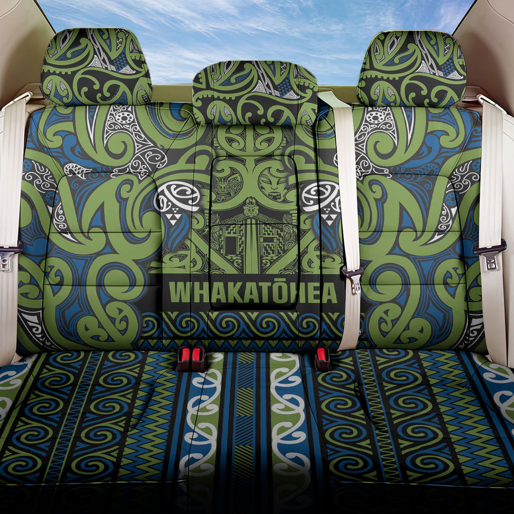Aotearoa Iwi Whakatohea Back Car Seat Cover Maori Wharenui House Tribal Pattern
