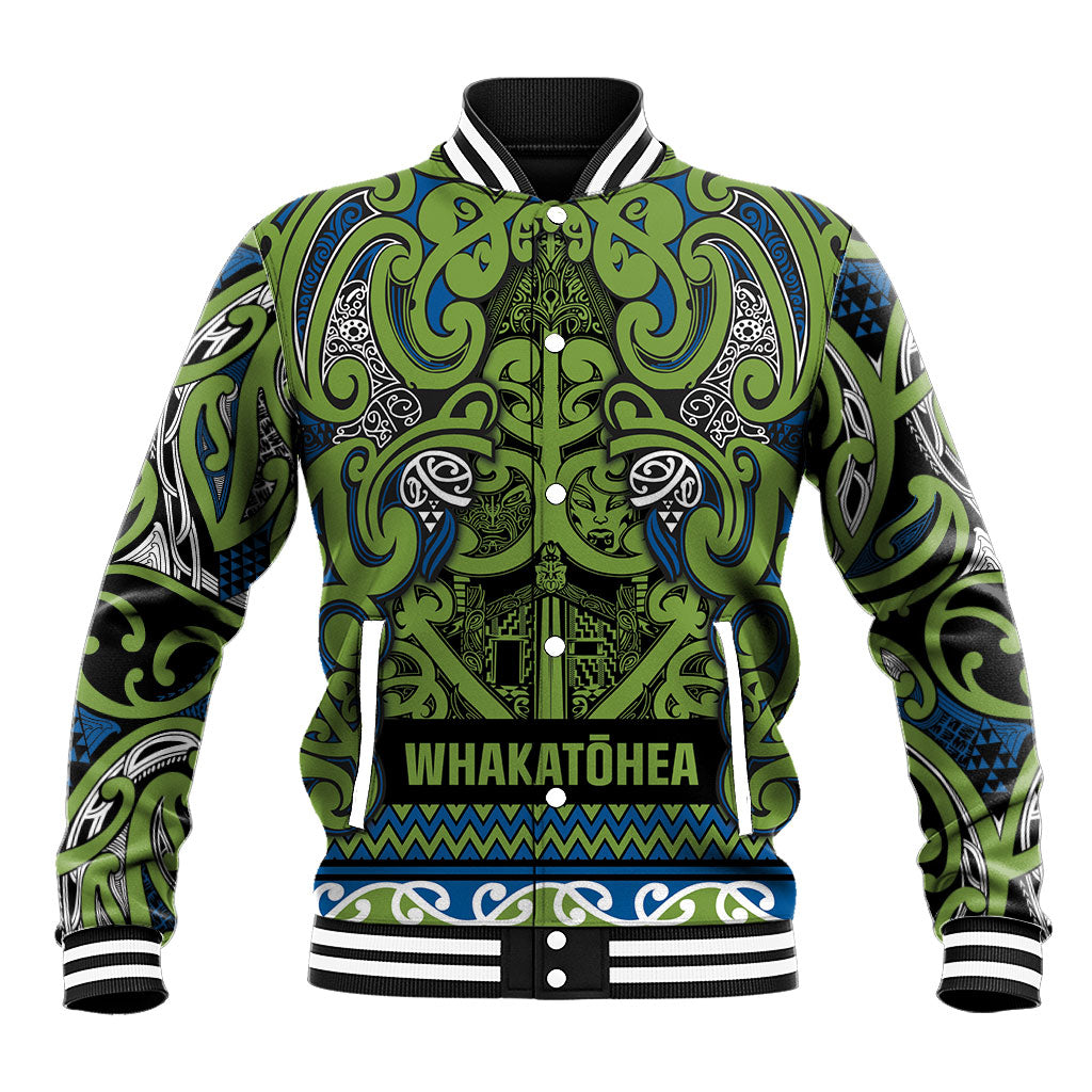 Aotearoa Iwi Whakatohea Baseball Jacket Maori Wharenui House Tribal Pattern