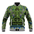 Aotearoa Iwi Whakatohea Baseball Jacket Maori Wharenui House Tribal Pattern