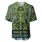 Aotearoa Iwi Whakatohea Baseball Jersey Maori Wharenui House Tribal Pattern