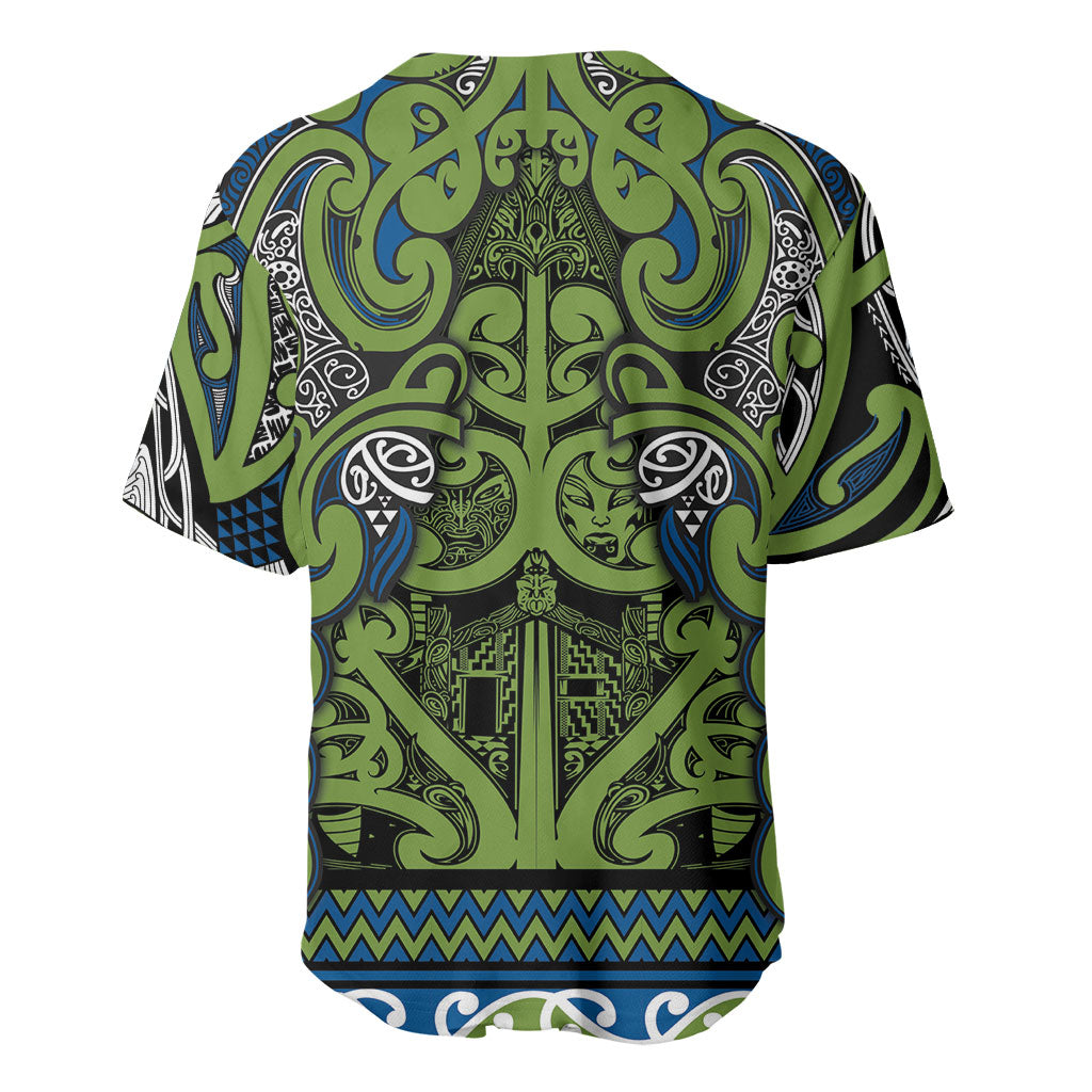 Aotearoa Iwi Whakatohea Baseball Jersey Maori Wharenui House Tribal Pattern