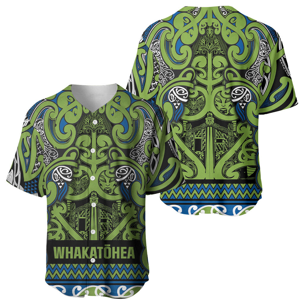 Aotearoa Iwi Whakatohea Baseball Jersey Maori Wharenui House Tribal Pattern