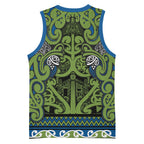 Aotearoa Iwi Whakatohea Basketball Jersey Maori Wharenui House Tribal Pattern