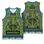 Aotearoa Iwi Whakatohea Basketball Jersey Maori Wharenui House Tribal Pattern
