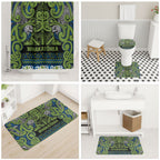 Aotearoa Iwi Whakatohea Bathroom Set Maori Wharenui House Tribal Pattern