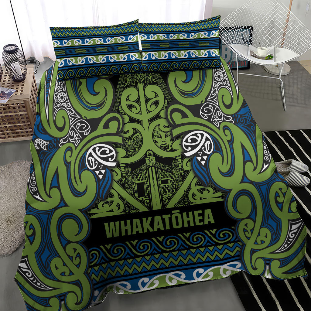 Aotearoa Iwi Whakatohea Bedding Set Maori Wharenui House Tribal Pattern