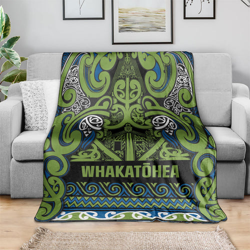Aotearoa Iwi Whakatohea Blanket Maori Wharenui House Tribal Pattern