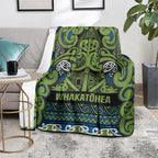 Aotearoa Iwi Whakatohea Blanket Maori Wharenui House Tribal Pattern