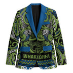 Aotearoa Iwi Whakatohea Blazer Maori Wharenui House Tribal Pattern