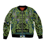 Aotearoa Iwi Whakatohea Bomber Jacket Maori Wharenui House Tribal Pattern