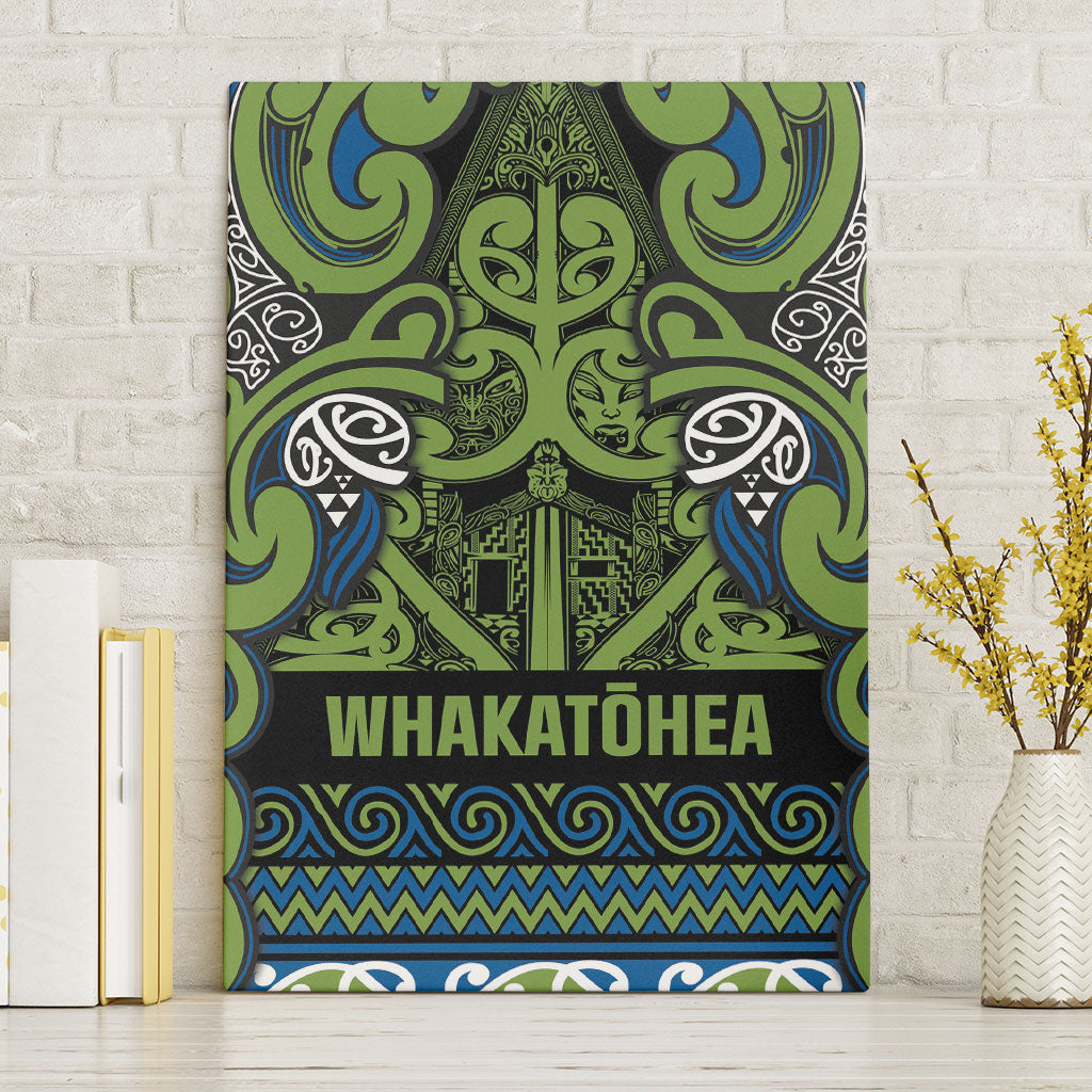 Aotearoa Iwi Whakatohea Canvas Wall Art Maori Wharenui House Tribal Pattern