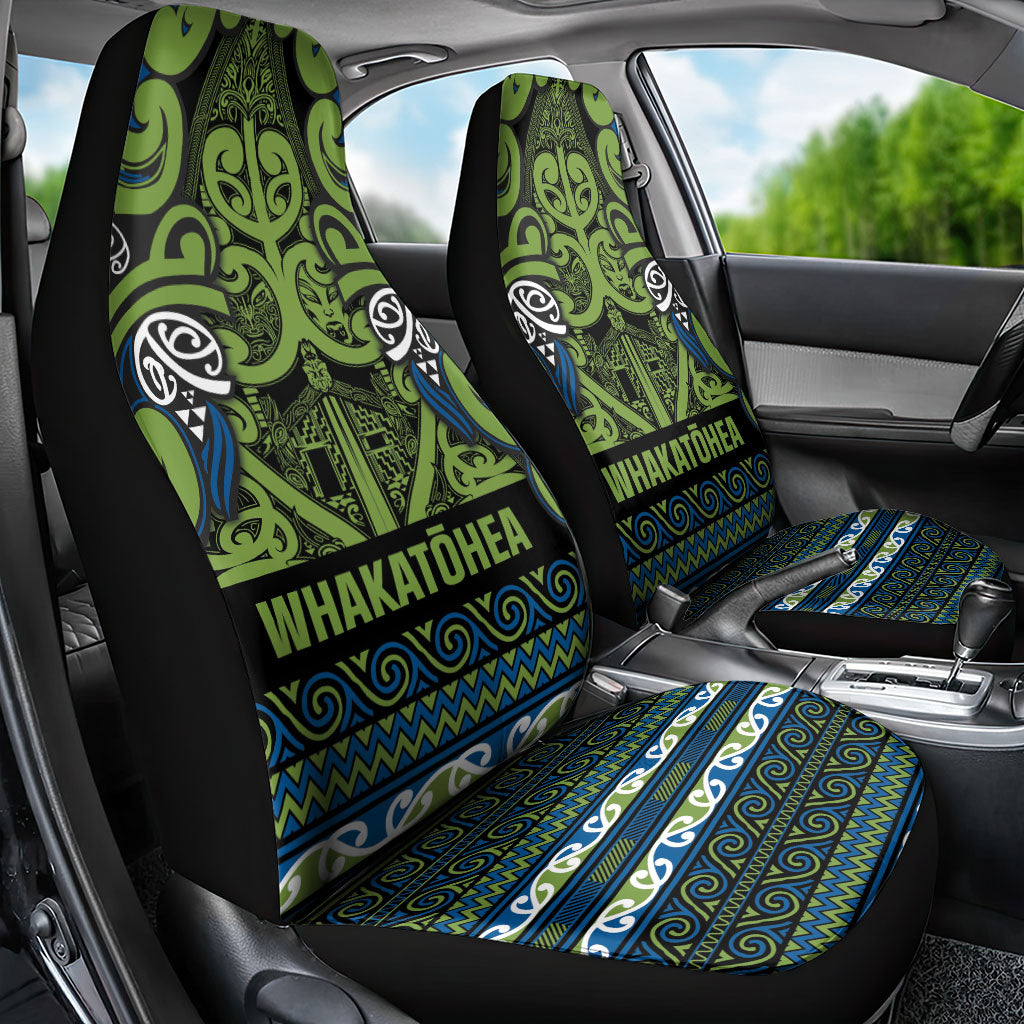 Aotearoa Iwi Whakatohea Car Seat Cover Maori Wharenui House Tribal Pattern