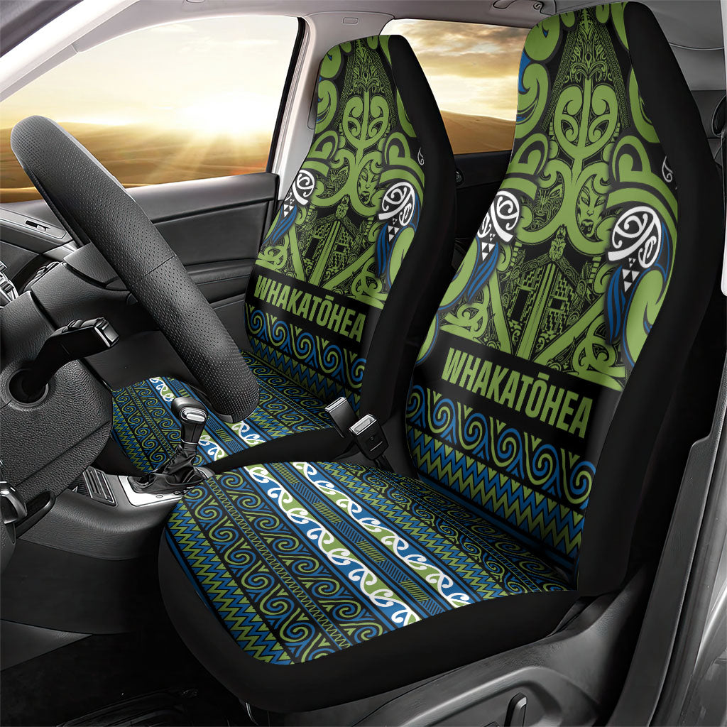 Aotearoa Iwi Whakatohea Car Seat Cover Maori Wharenui House Tribal Pattern