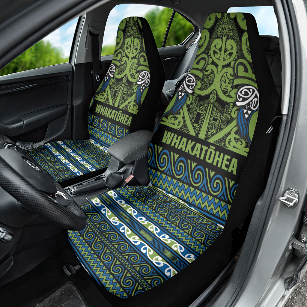 Aotearoa Iwi Whakatohea Car Seat Cover Maori Wharenui House Tribal Pattern