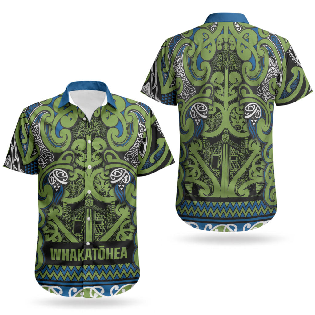 Aotearoa Iwi Whakatohea Couples Matching Summer Maxi Dress and Hawaiian Shirt Maori Wharenui House Tribal Pattern
