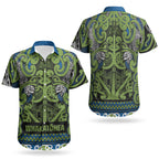 Aotearoa Iwi Whakatohea Couples Matching Tank Maxi Dress and Hawaiian Shirt Maori Wharenui House Tribal Pattern