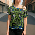 Aotearoa Iwi Whakatohea Cross Shoulder Shirt Maori Wharenui House Tribal Pattern