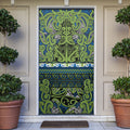 Aotearoa Iwi Whakatohea Door Cover Maori Wharenui House Tribal Pattern