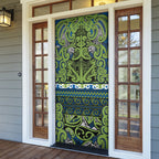Aotearoa Iwi Whakatohea Door Cover Maori Wharenui House Tribal Pattern