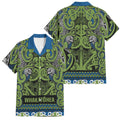 Aotearoa Iwi Whakatohea Family Matching Long Sleeve Bodycon Dress and Hawaiian Shirt Maori Wharenui House Tribal Pattern
