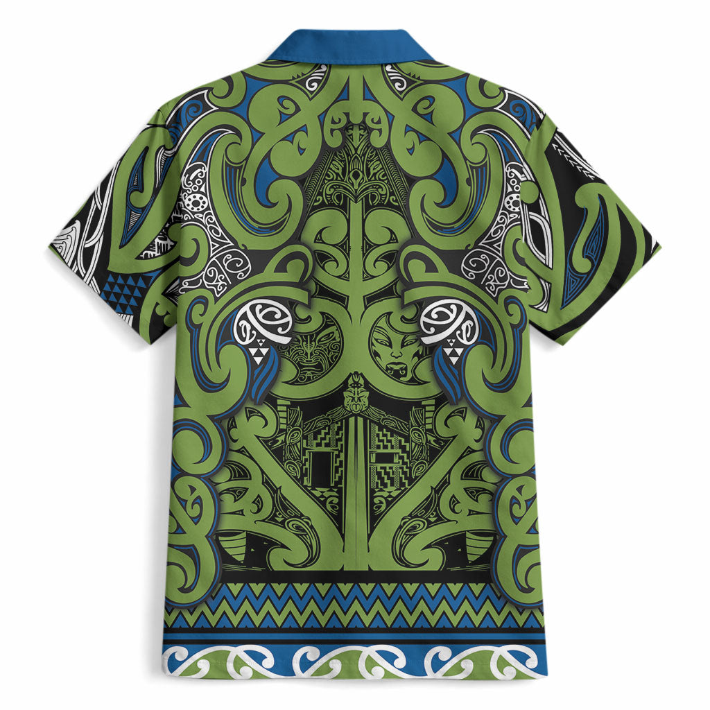 Aotearoa Iwi Whakatohea Hawaiian Shirt Maori Wharenui House Tribal Pattern