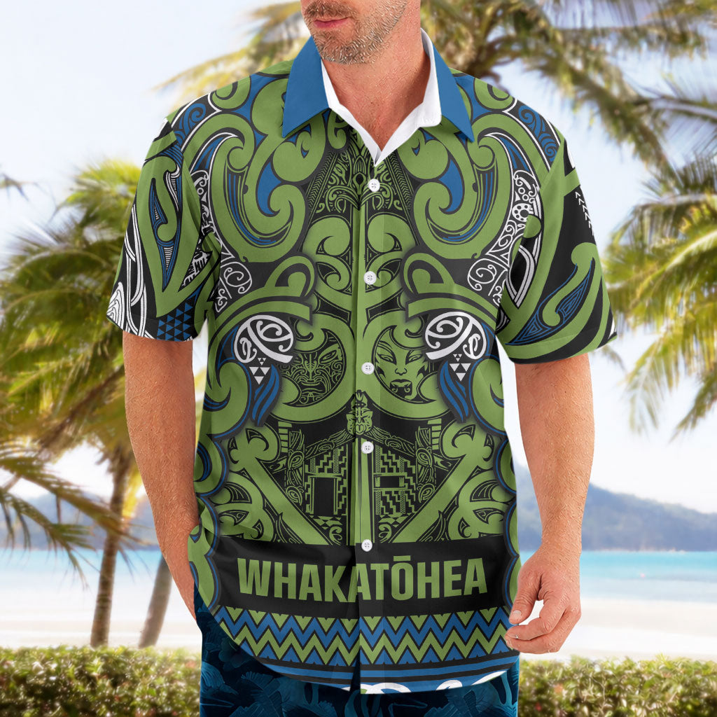 Aotearoa Iwi Whakatohea Hawaiian Shirt Maori Wharenui House Tribal Pattern